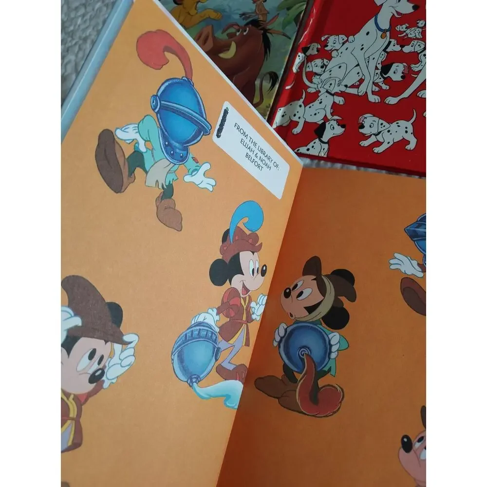 Wonderful World Of Reading Disney Lot Of 10 Books Bambi Aladdin Pinocchio Mermid